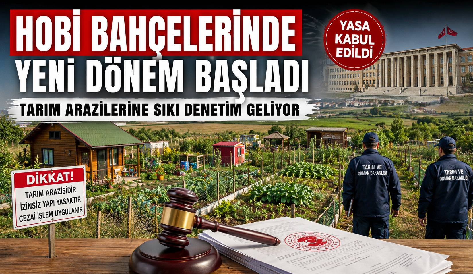 Tarım Topraklarını Koruyacak Düzenleme Yasalaştı Hobi Bahçelerinde Kritik Süreç