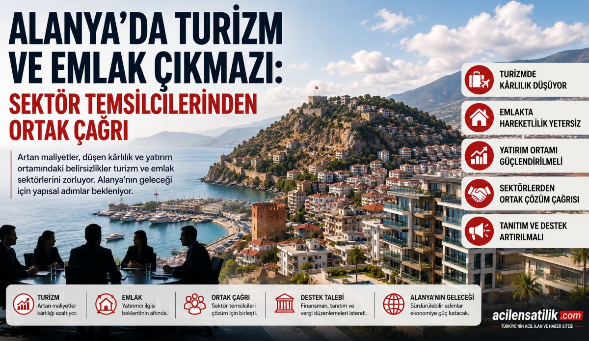 Turizm ve Emlakta Durgunluk: Alanya'dan Destek ve Reform Çağrısı