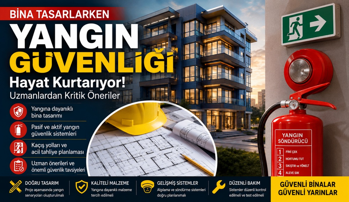 Yangın Riskini Azaltan Mimari Çözümler: Güvenli Bina Tasarımının Altın Kuralları