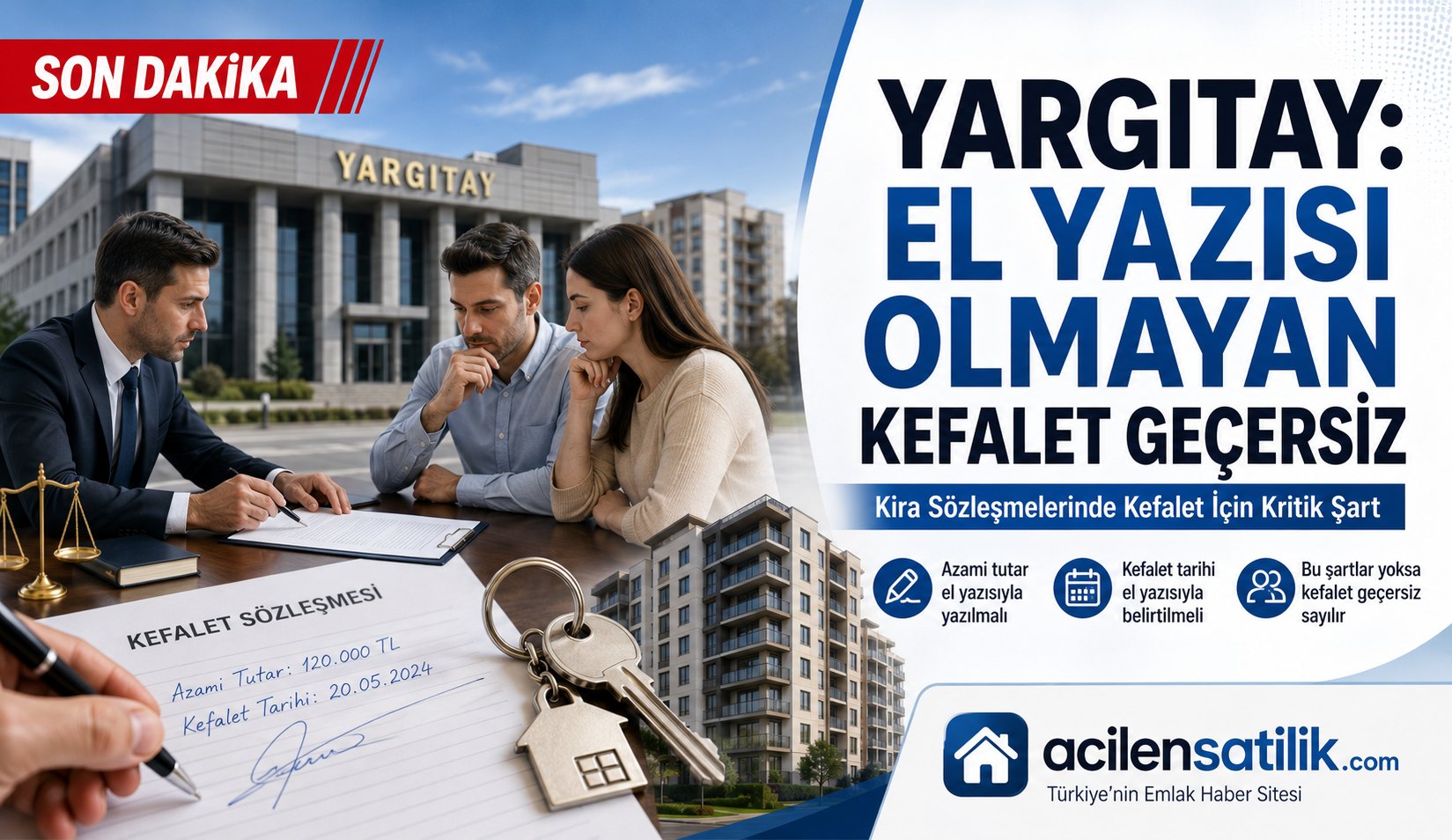 Yargıtay Kararı Netleşti: Kefaletin Geçerli Olması İçin Bu Bilgiler El Yazısıyla Yazılmalı