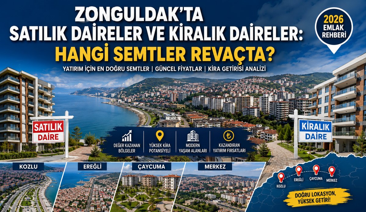 Zonguldak'ta Ev Alacaklar Dikkat! 2026'nın En Çok Kazandıran Semtleri Belli Oldu