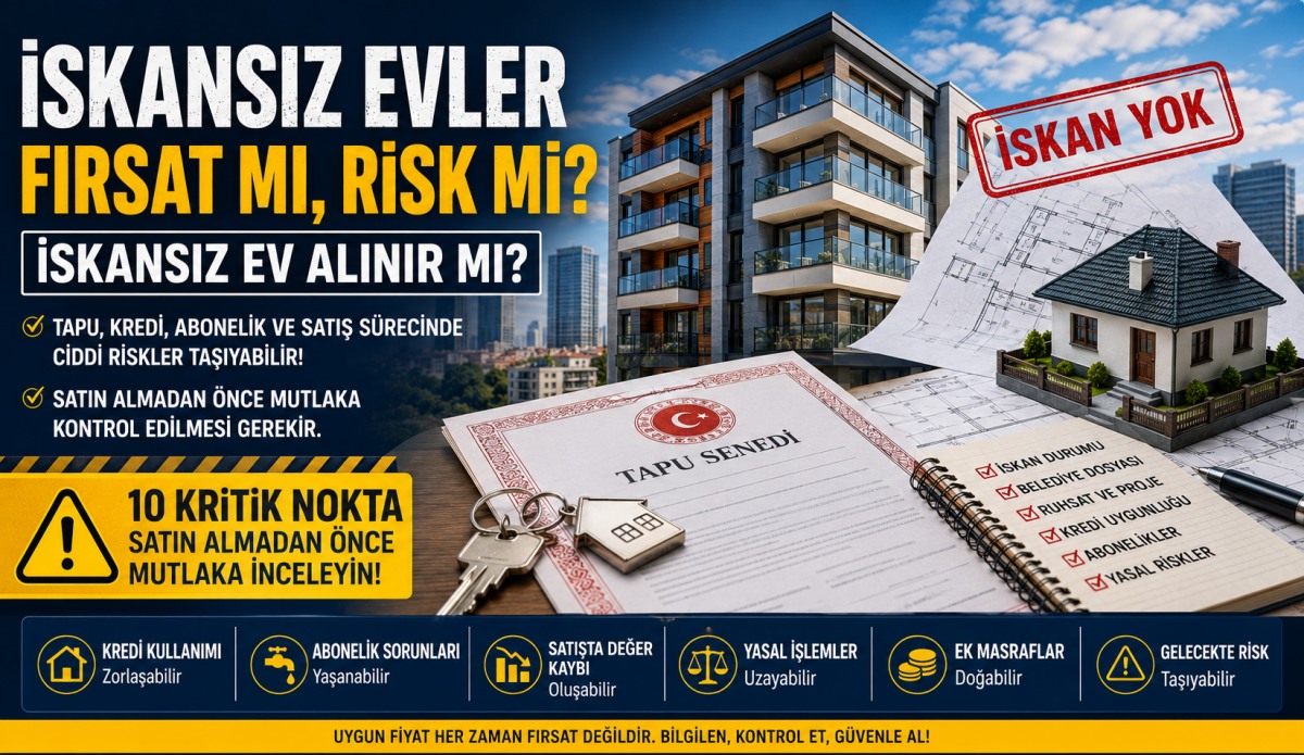 İskansız Ev Neden Ucuz? Satın Almadan Önce Mutlaka Kontrol Etmeniz Gereken 10 Nokta