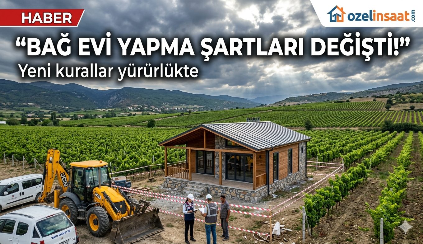 Bağ Evi Yapmak Zorlaştı Yeni Kurallar Her Şeyi Değiştirdi